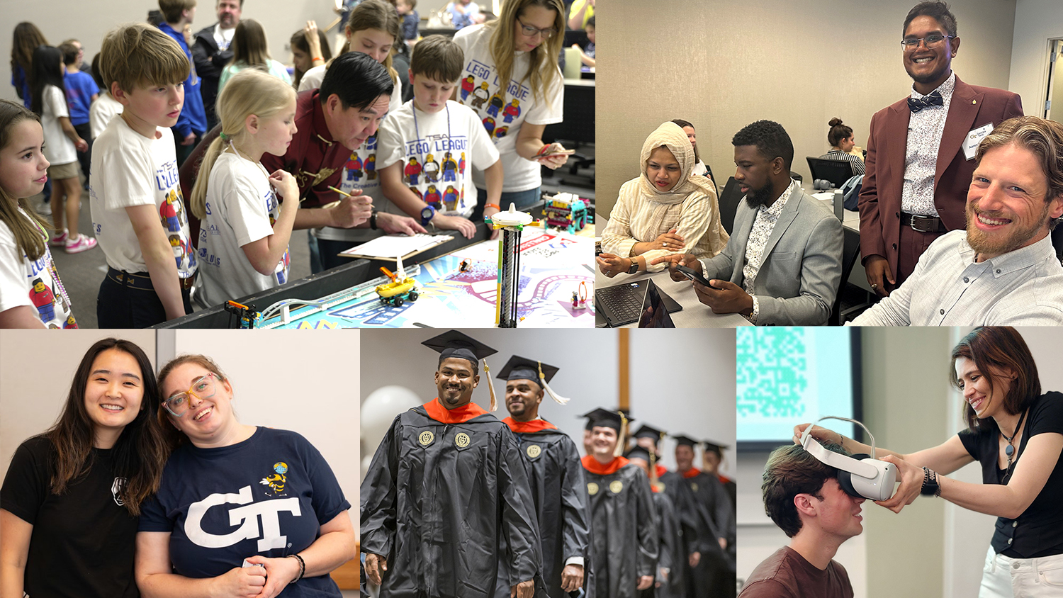 Collage of photos of learners and instructors in different stages of life.