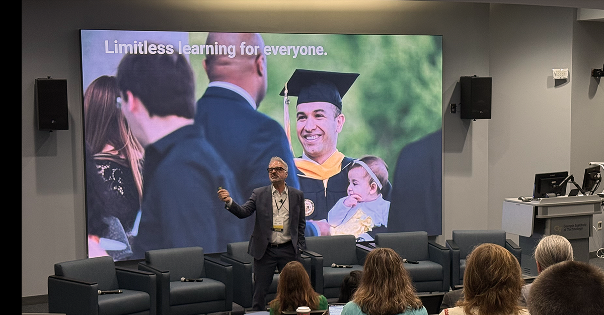 Dean Gaudelli addresses BHEF 2025 Fall Convening.